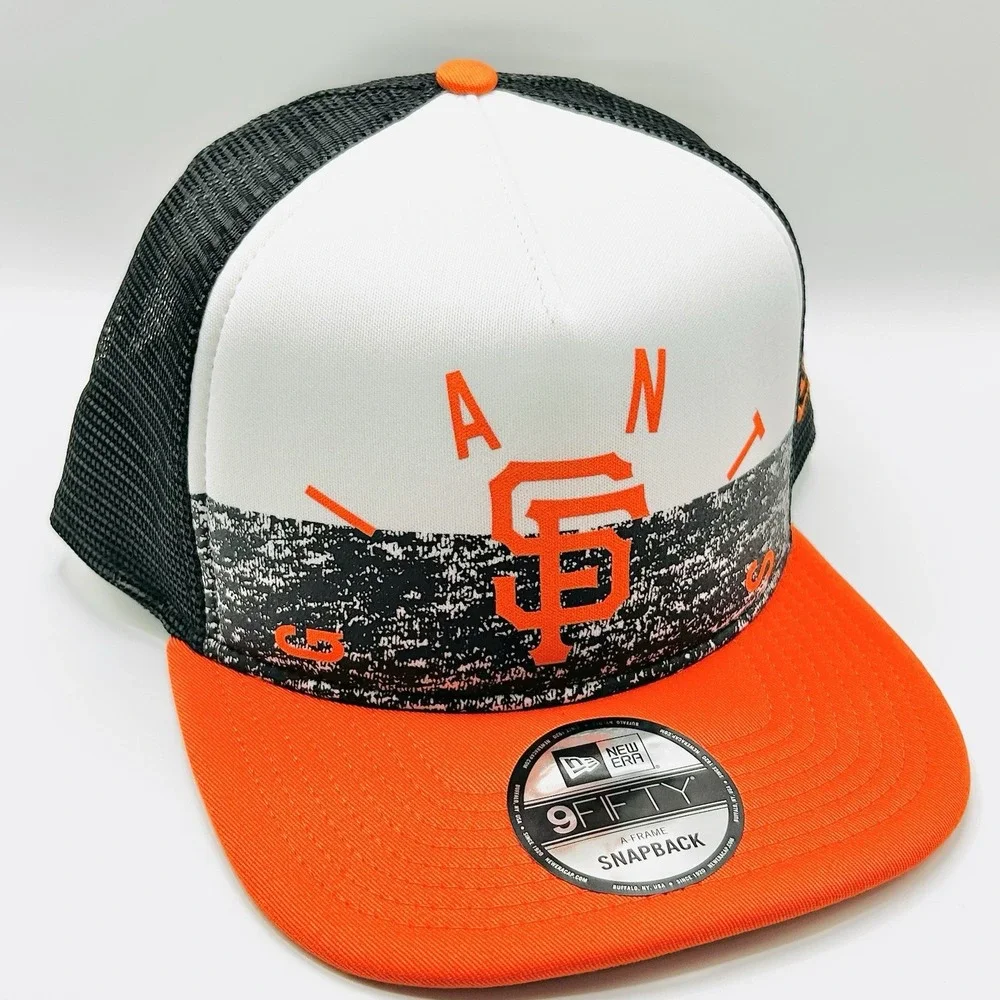 San Francisco Giants New Era Game Day A-Frame Foam Trucker Hat Cap Adjustable